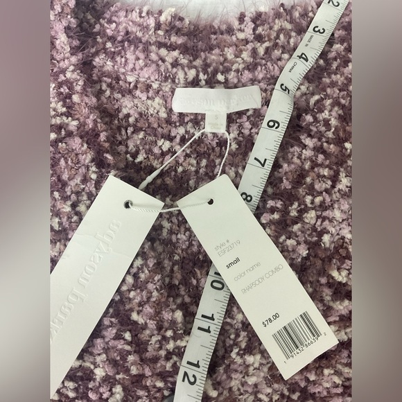 Adyson Parker Textured Knit in Purple and Cream - Picture 5 of 9